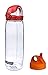 Produktbild Nalgene Trinkflasche 'Everyday OTF' - 0,7 l, transparent rot + Grip-n-Gulp-Deckel orange