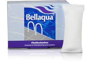 8x Flockkartusche Pool Schwimmbad Wasserpflege 1KG Flockmittel Bellaqua 749