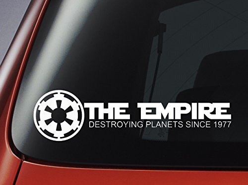 Star Wars 'The Empire - Destroying Planets Since 1977' – Auto-, Wand-, Laptop-Aufkleber