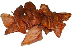 Anka 25 Oreilles DE Porc/Cochon SÉCHÉES pour Chien (Origine France)