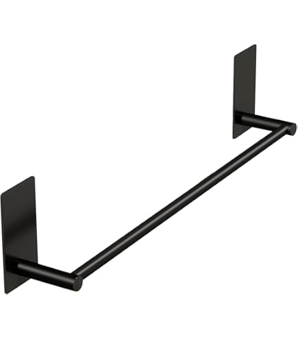 Handdoekhouder zonder boren, 60 cm, handdoekstang voor de badkamer, van