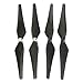 Price comparison product image TELESIN 2 Pairs 9450 Self-tightening Propellers Prop for DJI Phantom 2, Phantom 3 Prop Replacement Carbon Fiber Blades for DJI Quadcopter, Silver & Black