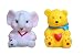 Funy Cute Cartoon Animal Style Soft Floating Squeaky Rubber Bath Toys Pack Of 2 RS.125.00