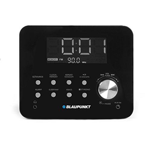 BLAUPUNKT CDR 10 BK CD Uhrenradio (UKW, AMS, Dimmbares Display, Snooze, AUX-In) schwarz - 3