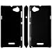 Produktbild handy-point Hardcase COBI gummierter Kunststoff Kunststoffhülle Hülle Schale Schutzhülle Handyhülle Handyschale cover Kunststoffschale für Sony Xperia L, Schwarz
