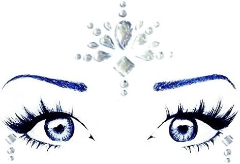 Geo Gems 3 Piece Silver Face Jewels. (S13)