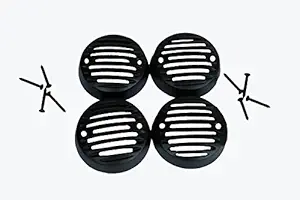 HMRA Power Indicator Light Metal Grill Cover for Royal Enfield Bullet (Matte Black) - Set of 4 Pieces