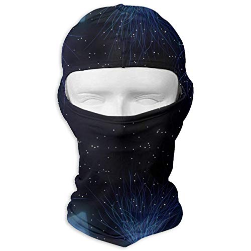 Preisvergleich Produktbild Abstrakte Weltraum-Unterwasserweltquallen Unisex-Skimotorrad-Vollgesichtsmaske Bandana-Hals-Schutz im Freien