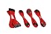 Produktbild EZDIY-FAB 24 Pin/8pin (4+4) M/B, 8pin (6+2) PCI-E Verlängerungskabel Kit 500mm Länge,Rot