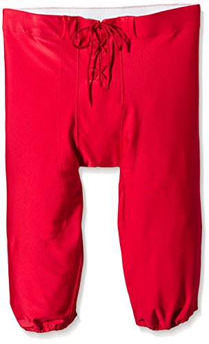 Full Force Patalon de Jeu de Football americain Pro, Stretch, gamepant, Rouge