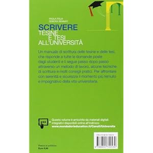 Scrivere tesine e tesi all'Università