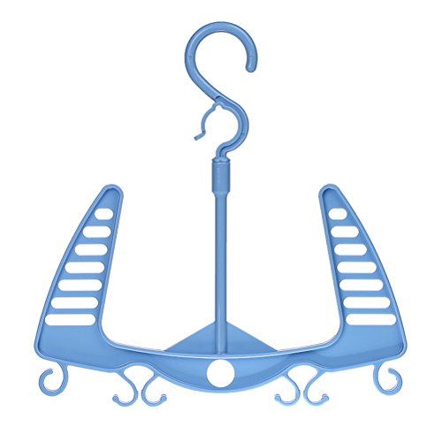 Preisvergleich Produktbild PIXNOR Antirutsch Schuh Kleiderbügel Schuhspanner (Blau)