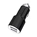 Price comparison product image FONE-CASE (Black) Mini High Power Metal Dual Port USB Car Charger 5V/3.1A With Unique Safety Hammer Function and Blue LED Indicator For Huawei MediaPad X2