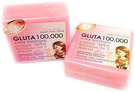 2 BAR 100000 GLUTATHIONE SKIN WHITENING BLEACHING LIGHTENING