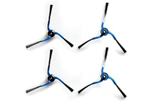 TALENTEC Home | 2 Coppie di spazzole Laterali di Ricambio compatibili con l'aspirapolvere Robot Samsung Navibot | 4 Pezzi, Colore Nero/Blu