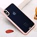 Produktbild JiuRui Zubehör iPhone XS, Shockproof Pure Color Border TPU Schutzhülle (Farbe : Rosa)