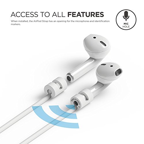 elago ESTR-Ap-WH Correa Auricular aud  fono Accesorio - Accesorio para Auriculares  Correa  Apple  Blanco  Airpods  450 mm  4 g 