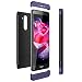 Produktbild Huawei Honor 6X Hülle, Honor 6X Handytasche, Anfire 3 in 1 Ultra Dünn Schutzhülle Stabilen Hart PC Anti-Scratch und Non-Slip 360 Grad Schutz Eleganter Glatte Stoßfest Case für Honor 6X - Lila + Schwarz