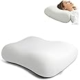 Taizz Ventures Deep Sleep Pillow, Patented Ergonomic Contour Design for Side & Back Sleepers, Orthopedic Cervical Shape Gently Cradles Head & Provides Neck Support & Shoulder Pain Relief - White