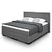 Produktbild BELVANDEO I Boxspringbett Verona I 200x200-cm I H2 I Mit hochwertiger Bonellfederkern Matratze & Kaltschaum-Topper & Kopfteil I Doppelbett I Hotelbett I Made in Germany