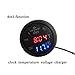 Produktbild Boomboost 4in1 Auto-Ladegerät 12V 24V Zigarettenanzünder Stecker LED Digital Voltmeter Thermometer Temperatur elektrische Uhr USB Ladegerät