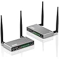 Wireless HDMI Transmitter & Receiver 656FT, Multiple TXs & RXs, 5.8G Professional HDMI Extender with KVM, IR Remote, Loop-Out, Stream Video Audio for Laptop, TV Stick, Satellite to TV, Projector