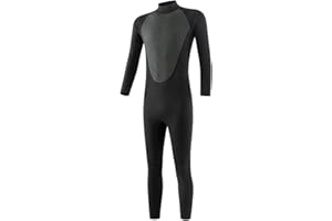 LYEAA Traje de neopreno térmico de 3 mm para hombre, traje de neopreno ultra elástico de una pieza con cremallera trasera para buceo, surf, snorkel, piragüismo, pesca submarina