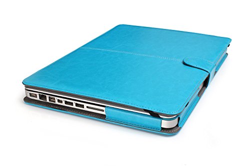 TECOOL Macbook Pro 13 H  lle  Hochwertiger PU-Leder Schutzh  lle PU-Leder Snap Case Notebook Sleeve Tasche Cover H  lle f  r Apple Macbook Pro 13 13 3