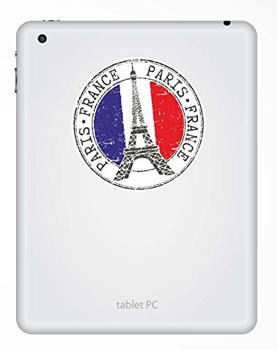 2 x Paris Eiffelturm Frankreich Vinyl Aufkleber Aufkleber Laptop Reise Gepäck Auto Ipad Schild Fun # 9271 – 10cm/100mm Wide - 3