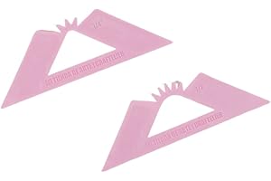 Craftelier Zestaw 2 ekierek do zakładania okładek z zaokrąglonymi narożnikami, idealne narzędzie do oprawiania plakatów, klasyfikatorów lub albumów, dwa rozmiary 1/4" i 1/2", różowy