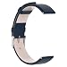 Produktbild Altsommer Armband 22mm für Samsung Galaxy Watch 46mm Einfarbig Leder Uhrenarmbänder Edelstahl Gürtelschnalle Lederarmband Schnellverschluss Ersatzband für Herren Damen 155mm-200mm (Königsblau)