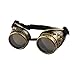 Produktbild TUDUZ Vintage Stil Steampunk Cyber Brille Schweißen Punk Round Brille Rave Neuheit Cosplay (D)