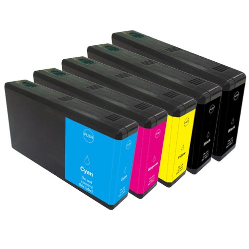 Gorilla-Ink® 5x Druckerpatrone XXL GI7901-GI7904 GI7911-GI7914 kompatibel für Epson WorkForce Pro WF-5600 Series WF-5620 DWF WF-5690 DWF - 2