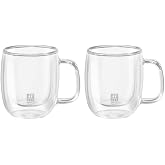 Zwilling Sorrento &Ccedil;ift Camlı Kulplu 2'li Espresso Bardak Seti, 80 ml
