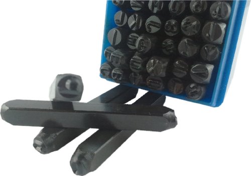 Schlagbuchstaben Schlagzahlen 36tlg. Set Schlagbuchstabensatz Schlagzahlensatz 6mm , iapyx® - 4