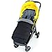 XXL Large Luxury Foot-muff And Liner For Mamas And Papas Armadillo - Black/Grey