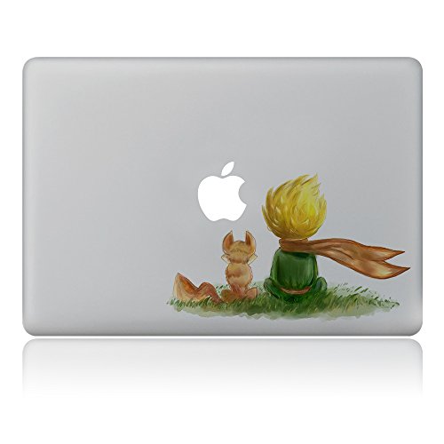 Vati Blätter Removable Der kleine Prinz Vinyl-Aufkleber Aufkleber Haut-Kunst-Schwarz für Apple Macbook Pro Air Mac 13 "15" Zoll / Unibody 13 "15" Zoll-Laptop
