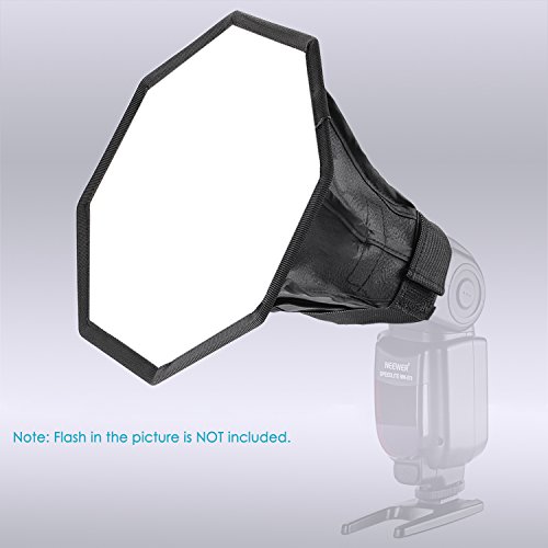 Neewer Pro  pro Version de Neewer Produit  8  20cm Universel Pliable Octagone Studio Softbox Flash Diffuseur pour Flash Compact Sur-cam  ra et Hors-cam  ra  PourCanon 430EX II  580EX II  600EX-RT  Nikon SB600 SB800 SB900  Neewer TT560  TT680  TT850  TT860  Youngnuo YN560  YN565  YN568  Vivita Flash  Sunpack  Sunpak  Nissin  Sigma  Sony  Pentax  Olympus  Panasonic Lumix Flash avec Sac de Transport