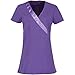 Price comparison product image Premier Womens/Ladies Rose Beauty & Spa Wrap Satin Trim Tunic (8) (Purple)