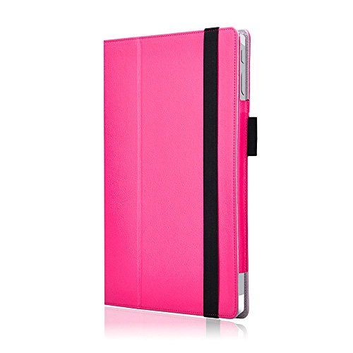Tasche für Microsoft Surface 3 mit praktischer Stand Funktion aus robustem Kunstleder kombiniert Schutz und Design für Ihr Microsoft Surface 3 Hülle Cover Case Pink von UC Express® - 5