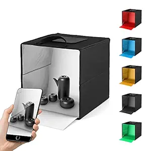 Shywall Portable Photo Light Box?12? x 12? 10 Gears Light Level Mini Photo Studio Box Foldable Product Photography Light Tent kit for External Photography, Small handicrafts