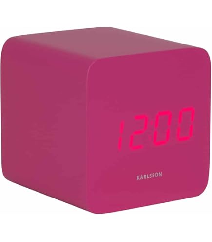 Réveil Design Karlsson Karlsson Horloge Coucou 'Alarm' LED – Blanc (KA6061WH Réveil Son Oiseau Noir