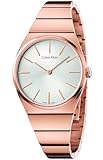Calvin Klein Damen Analog Quarz Uhr mit Edelstahl Armband K6C2X646