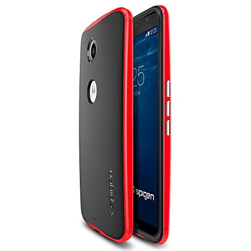 Spigen SGP11240 - Funda para Nexus 6  Negro Rojo
