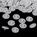 Resin Snap Fasteners Buttons Poppers 10.7mm Pack of Approx.100 Sets White