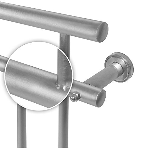 Homelux FB156S Edelstahl V2A Französischer Balkon Geländer Fenstergitter Balustrade 156 x 90 cm Satin - 3