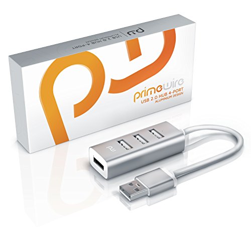 CSL – USB Hub mini 4 Port / Verteiler | Notebook / Laptop / Tablet PC / iMac, Macbook (Air, Pro, Mini) | Plug & Play | Hot-Plug | silber (gebürstetes Aluminiumgehäuse) - 3