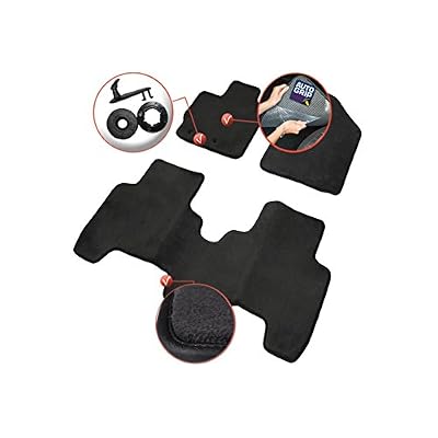 DBS 1764151 Tapis Auto - Sur Mesure - Tapis de sol pour Voiture - 3 Pièces - Antidérapant - Moquette Haute Qualité 1000g/m² - Finition Velours - Gamme Luxe