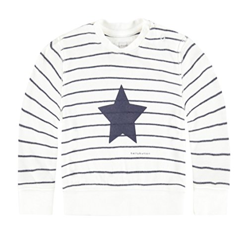 Bellybutton Kids Unisex Baby 1572903 Long Sleeve Sweatshirt, Multicoloured (y/d Stripe Multicolored 0001), 3-6 Months (Manufacturer size: 68)