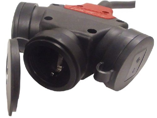 CEE Adapter Stromverteiler 16A 400V – 3 x 230V Baustromverteiler Verteiler NEU - 3